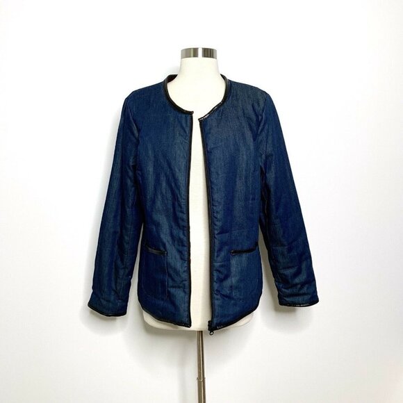 Tribal Jeans Womens Jacket XS Buffalo Plaid Chambr - Picture 4 of 9